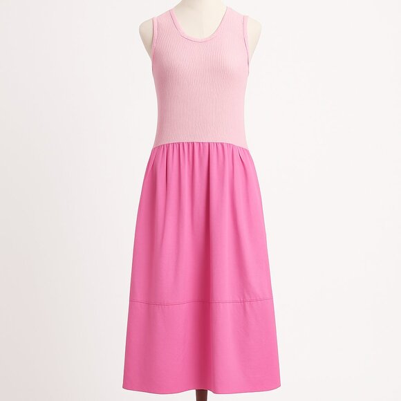 Free People Drops Of Venus Midi Dress Pink Size Large Vacation Spring Summer NWT - Picture 1 of 10